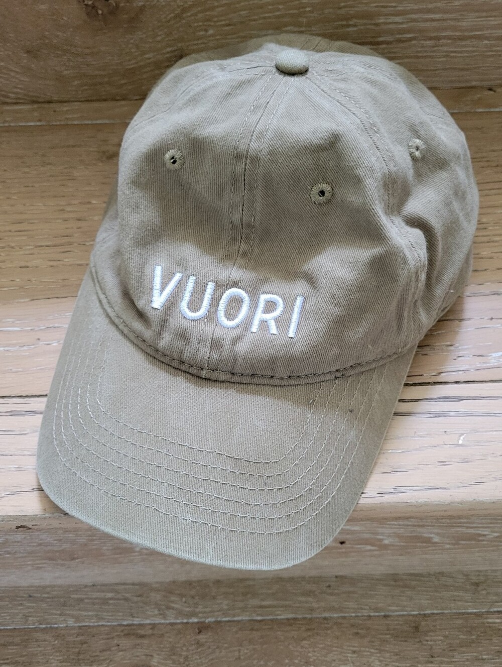 Vuori Unisex Mens Womens Signal Hat Olive Green Adjustable Strap Logo Cap
